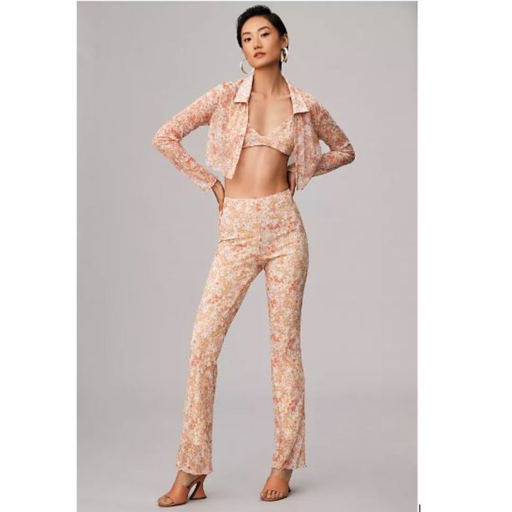 Anthropologie Sage The Label Ciao Rome Flare Pants - Size Medium - NWT